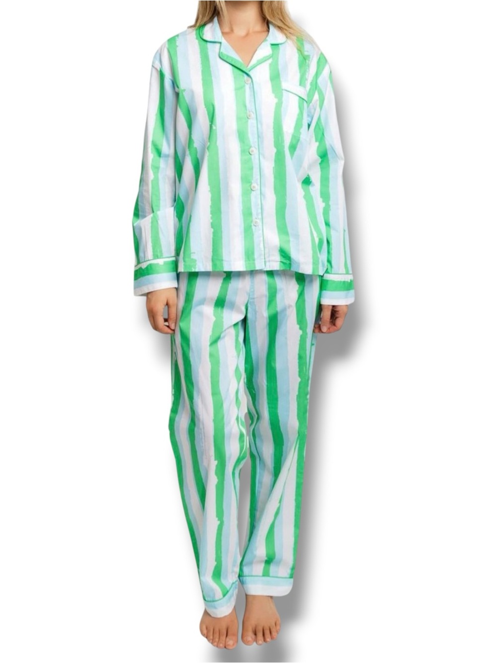 Sant and Abel  Drawbertson Wild Stripes Long PJ Set Size XS